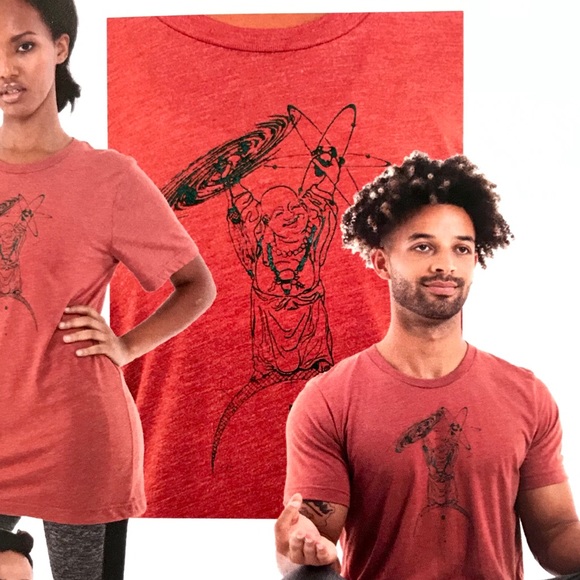 Rocket Buddha Other - Unisex Yoga T Shirt Atomic Buddha RocketBuddha